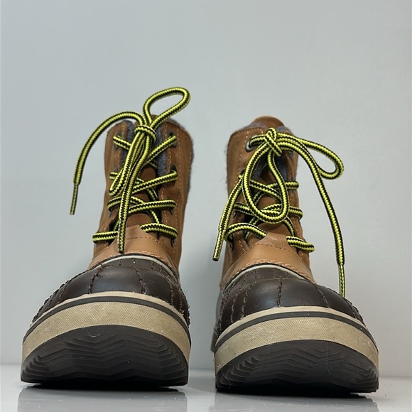 Sorel Slimpack ll Brown Winter Boots Size 2 - Picture 4 of 16